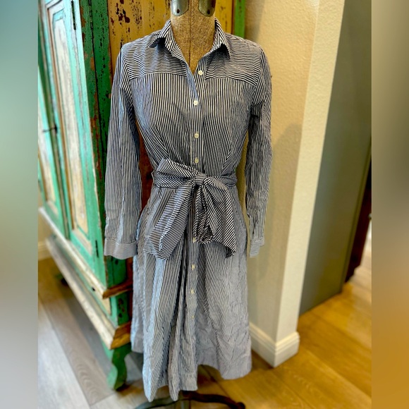 J Crew stripped dress size 0 - Picture 1 of 7